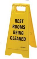 LS-28968 RESTROOMS BEING CLEANED SIGN